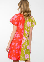 Load image into Gallery viewer, THML- Floral Colorblock Dress {XS-L}