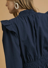 Load image into Gallery viewer, Avery Navy Midi Dress