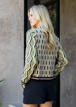 Load image into Gallery viewer, THML Geo Knitted Sweater