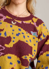 Load image into Gallery viewer, Mulberry Cheetah Sweater