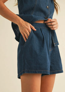 Barbara Denim Vest + Short Set