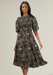 Yorbie Floral Midi Dress {XS-XL}