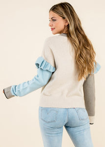 THML Ruffle On Your Sleeve Sweater {XS-XL}