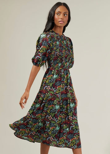Yorbie Floral Midi Dress {XS-XL}