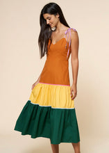 Load image into Gallery viewer, Colorblock Midi Dress