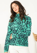 Load image into Gallery viewer, THML- Drop Shoulder Floral Sweater {XS-XL}
