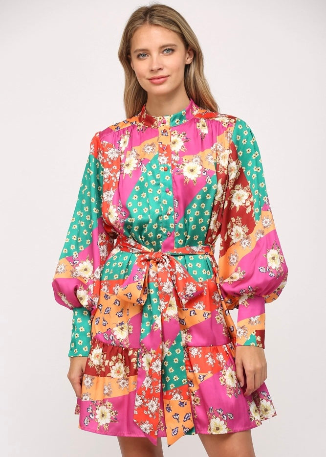Annette Patchwork Dress