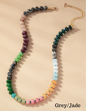 Load image into Gallery viewer, Multi Gem Beaded Necklace