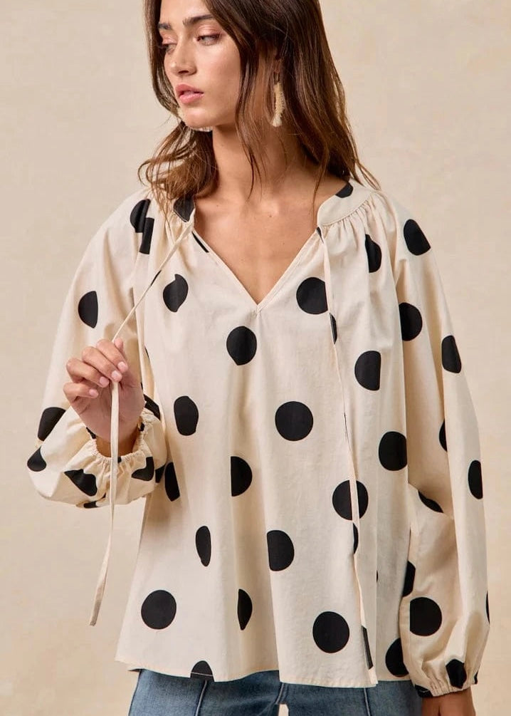 Demi Polka Dot Top
