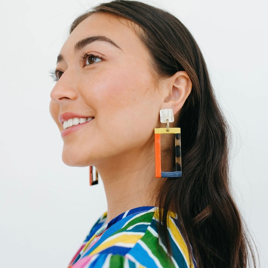 Sunshine Tienda- Alpine Colorblock Earrings