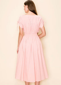 Pink Peony Cotton Dress