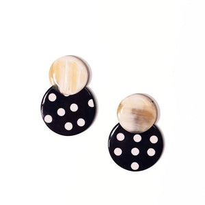 Sunshine Tienda- Polka Double Circle Earrings