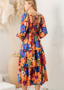 Julia Floral Tiered Maxi Dress