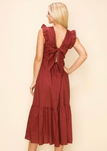 Load image into Gallery viewer, Leona Bow Back Midi Dress