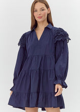 Load image into Gallery viewer, Erica Navy Dress {S-XL}