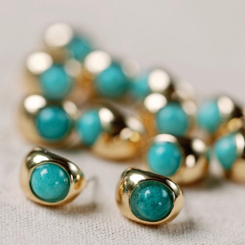 St. Armands Mini Turquoise Huggies