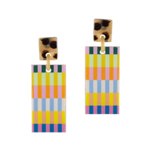 Load image into Gallery viewer, Sunshine Tienda- Hazel Stripe Cabana Earrings
