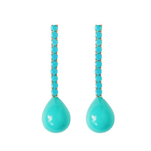 Load image into Gallery viewer, St. Armands Turquoise Swingy Drops