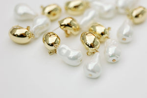 St. Armands Chunky Gold/Pearl Drops