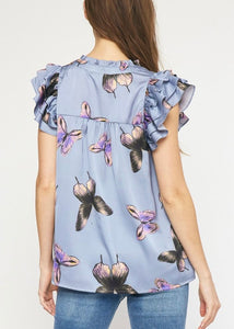 Fly High Butterfly Top