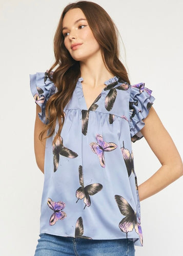 Fly High Butterfly Top