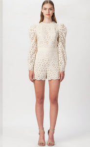 Ivory Lace Romper