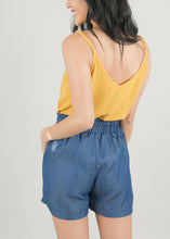 Load image into Gallery viewer, Chambray Tie Waist Shorts