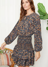 Load image into Gallery viewer, Flora Smocked Mini Dress