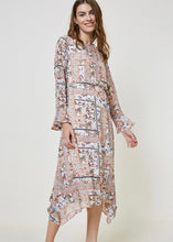 Load image into Gallery viewer, Printed Patchwork Midi Dress
