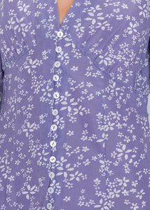 Ditsy Floral Lavender Midi Dress