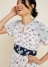 Load image into Gallery viewer, Mixed Floral Tiered Midi Dress