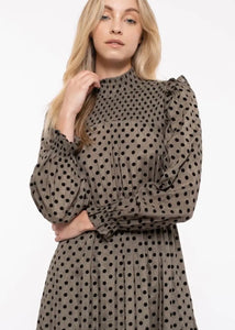 Emma Polka Dot Midi Dress