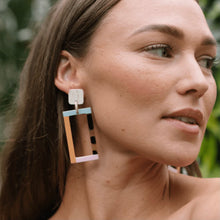 Load image into Gallery viewer, Sunshine Tienda- Neutral Colorblock Earrings