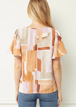 Load image into Gallery viewer, Rosè Abstract Top