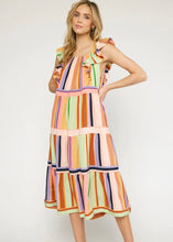 Load image into Gallery viewer, Rainbow Row Striped Dress