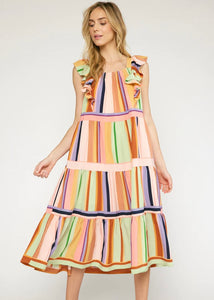 Rainbow Row Striped Dress