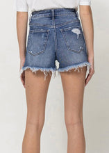 Load image into Gallery viewer, Smile Again Frayed Hem Denim Shorts