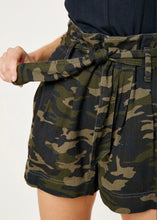 Load image into Gallery viewer, Camo Paperbag High Waist Shorts